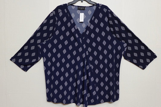 Lane Bryant, New 3/4 sleeve top, Size 26/28