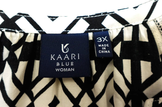 KAARI, 3/4 Sleeve Top, Size 3X KAARI 3/4 Sleeve Top More To Love Consignment