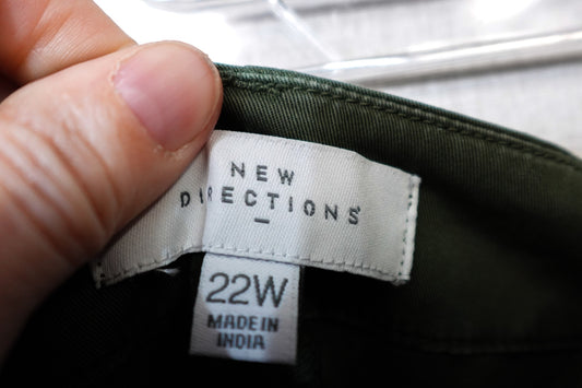 New Directions, Pants Cropped, Size 22W