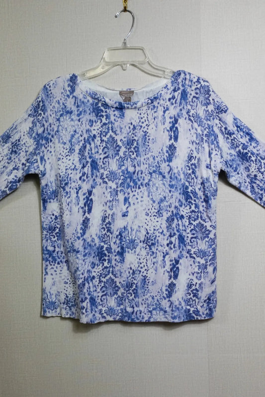 Chico's, 3/4 Sleeve Top, Size Large (Chico's 1) Chico's 3/4 Sleeve Top More To Love Consignment