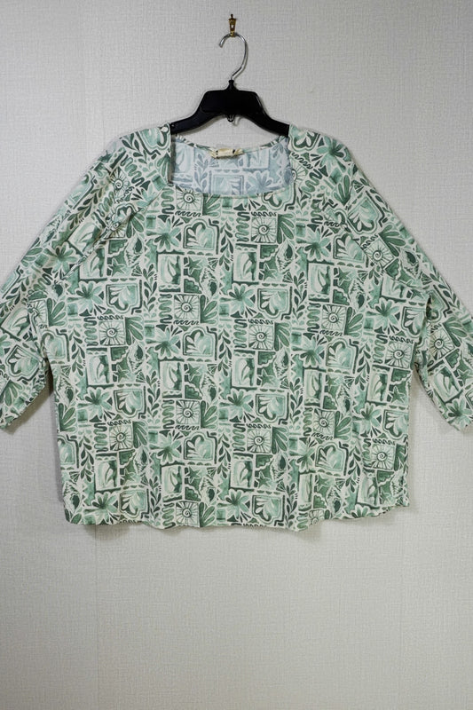 Ruly Rd., Vintage 3/4 Sleeve Top, 3X