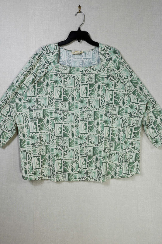 Ruly Rd., Vintage 3/4 Sleeve Top, 3X
