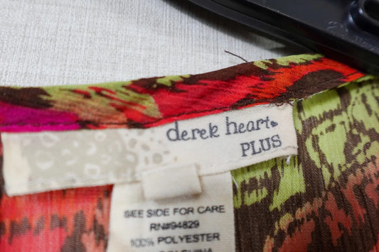 derek heart, Short Kaftan, 2X derek heart Short Kaftan More To Love Consignment