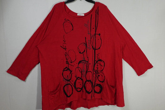 Jess & Jane, 3/4 Sleeves Top Tunic, 2X Jess & Jane 3/4 Sleeves Top Tunic More To Love Consignment