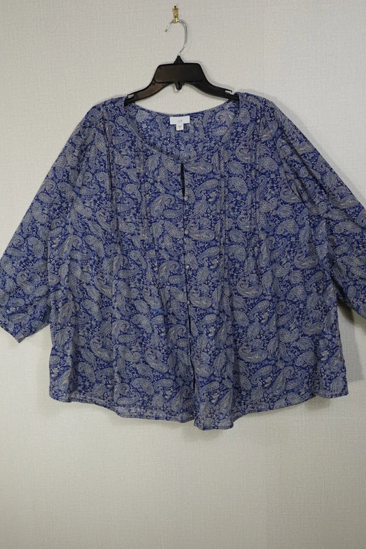 J. Jill, Long Sleeves Top, XL J. Jill Long Sleeves Top- Button Down More To Love Consignment