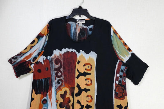 We be bop, SHORT SLEEVED TOP, 16/18- 1X We be bop SHORT SLEEVED TOP More To Love Consignment