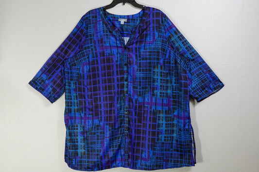 Catherine's, Short Sleeved Top, 2X (1X) Catherine's Short Sleeved Top More To Love Consignment