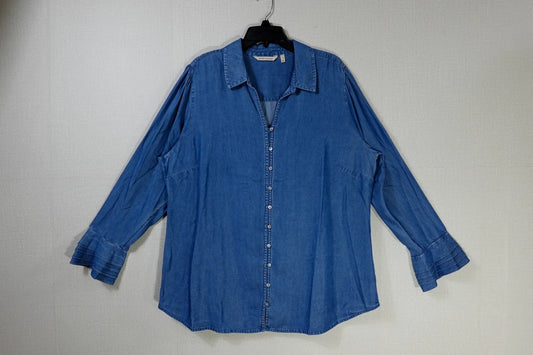 Soft Surroundings, Long Sleeve Top- Button Down, 1X Soft Surroundings Long Sleeve Top- Button Down More To Love Consignment