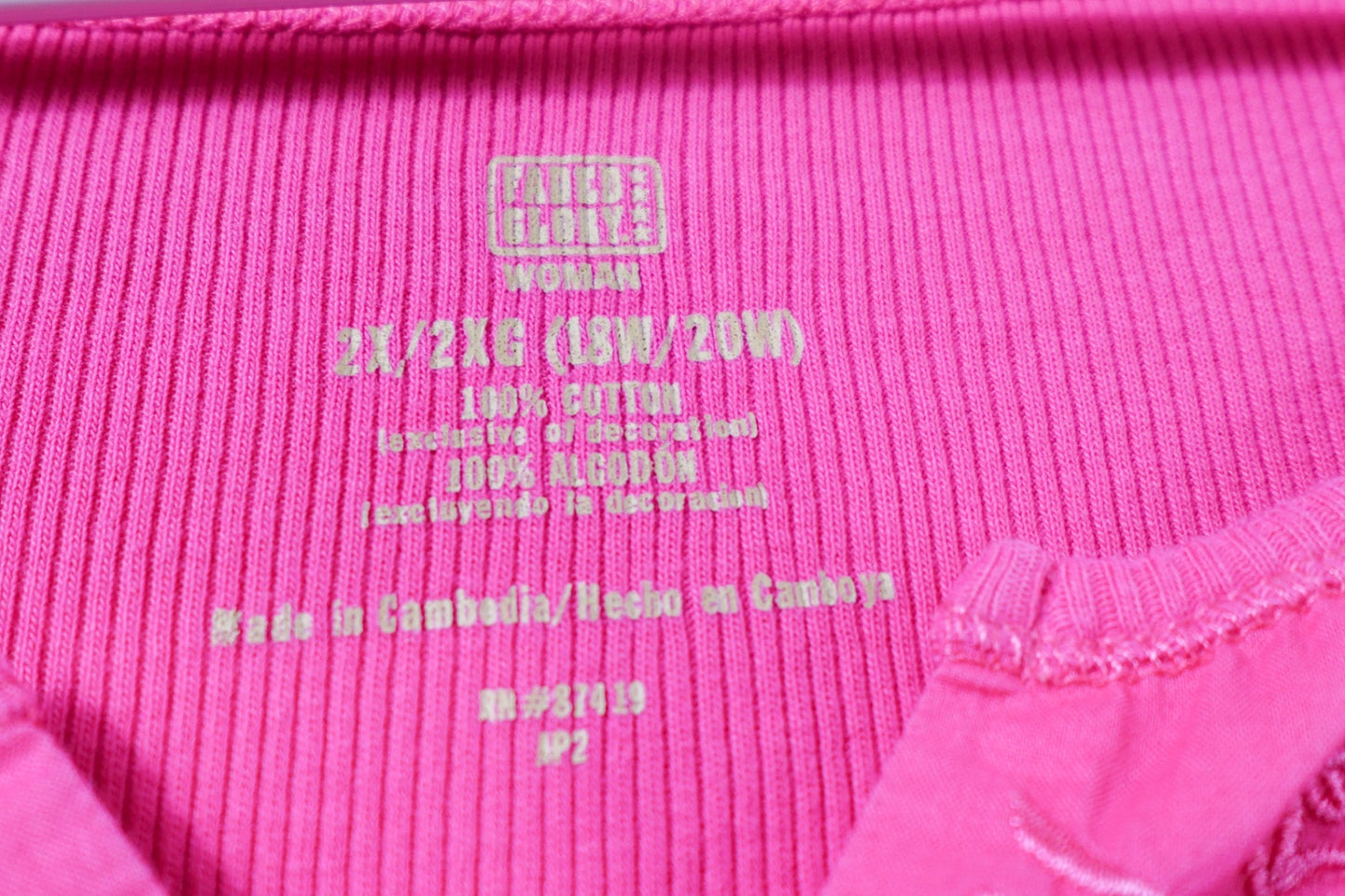 Faded Glory, New Short Sleeved Top, 18W/20W