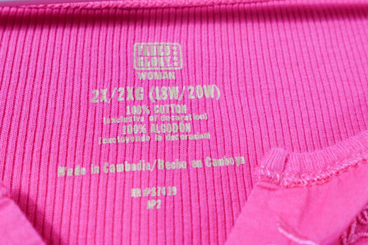 Faded Glory, New Short Sleeved Top, 18W/20W