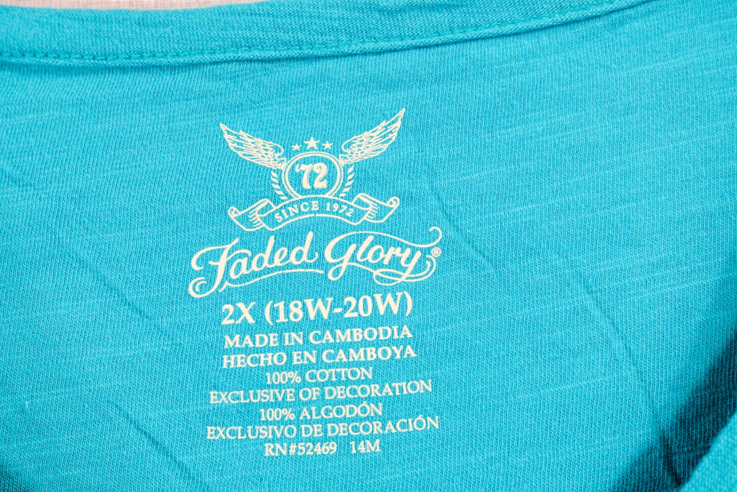 Faded Glory, Short Sleeved Top, 18/20W