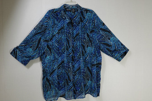 Maggie Barnes, 3/4 Sleeve Top, 2X