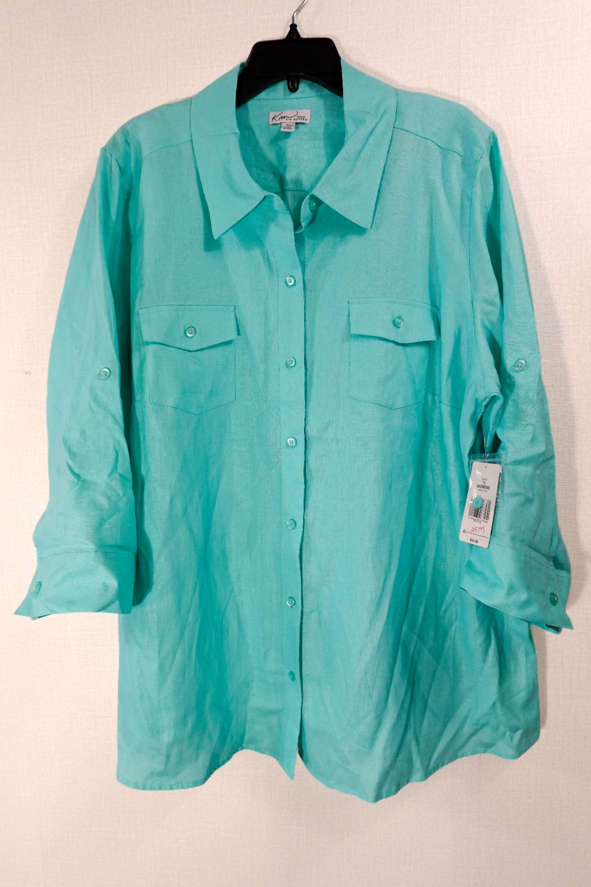 Kim Rogers, NEW 3/4 Sleeve Top, 3X