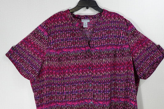 Maggie Barnes for CATHERINES, SHORT SLEEVED TOP, 26/28w