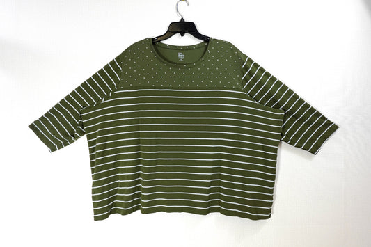 Kim Rogers, 3/4 SLEEVE TOP, 4X