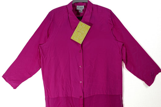 Linea by Louis Dell'Olio, Vintage Long Sleeves Top, Large