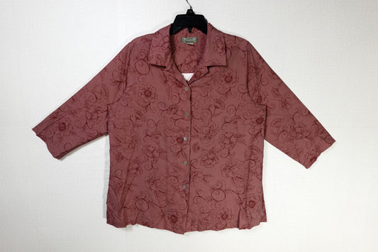 Tommy Bahama, Vintage 3/4 Sleeve Top, large