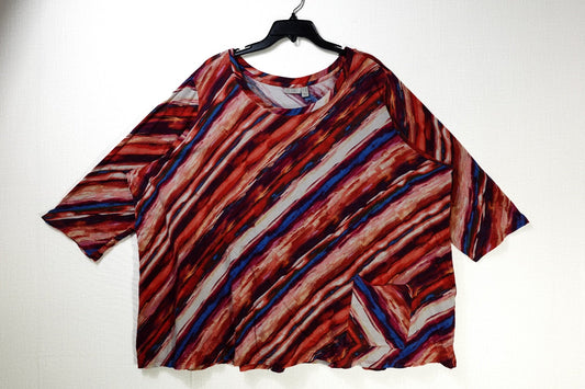 LOGO Lori Goldstein, 3/4 Sleeve Top, 4X LOGO Lori Goldstein 3/4 Sleeve Top More To Love Consignment