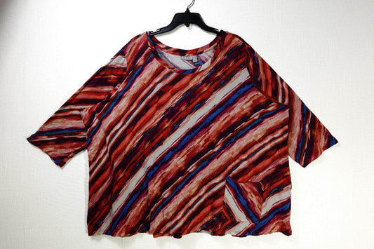 LOGO Lori Goldstein, 3/4 Sleeve Top, 4X LOGO Lori Goldstein 3/4 Sleeve Top More To Love Consignment