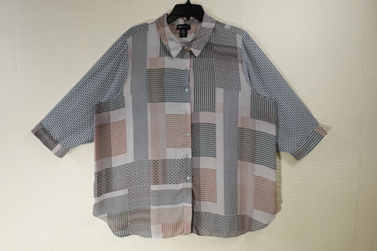 JNY Jones New York, Long Sleeves Top, 2X JNY Jones New York Long Sleeves Top More To Love Consignment