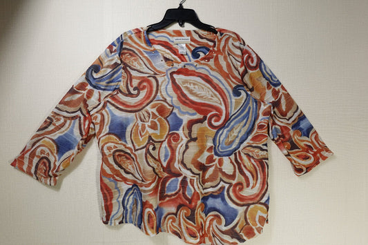 Alfred Dunner, Long Sleeves Top, 20W Alfred Dunner Long Sleeves Top More To Love Consignment