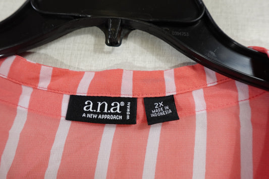A.N.A., 3/4 Sleeve Top, 2X