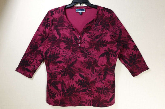 Karen Scott, 3/4 Sleeve Top, 1X Karen Scott 3/4 Sleeve Top More To Love Consignment