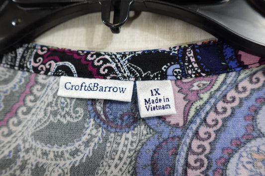 Croft & Barrow, Short Sleeved Top, 1X Croft & Barrow Short Sleeved Top More To Love Consignment