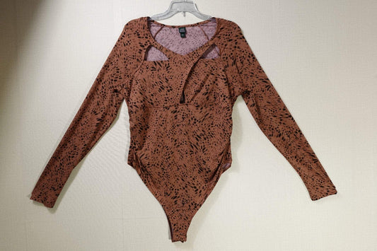 Wild Fable, Long Sleeve Bodysuit/Leotard, 2X Wild Fable Long Sleeve Bodysuit/Leotard More To Love Consignment