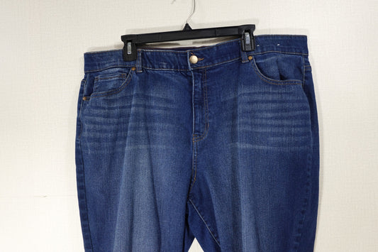 D. Jeans, Straight Leg Jeans, 22W