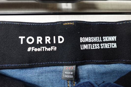 Torrid, Jeans Bombshell skinny, 24T