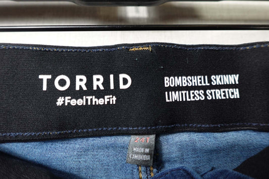 Torrid, Jeans Bombshell skinny, 24T