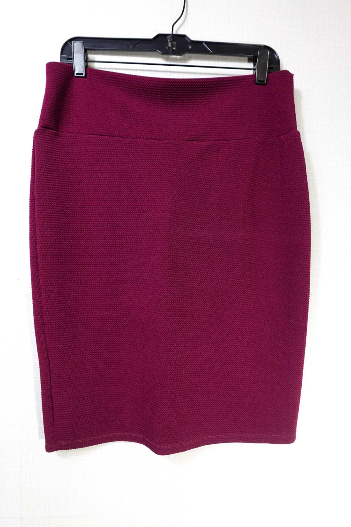 LuLaRoe, Pencil Skirt, Large Burgundy