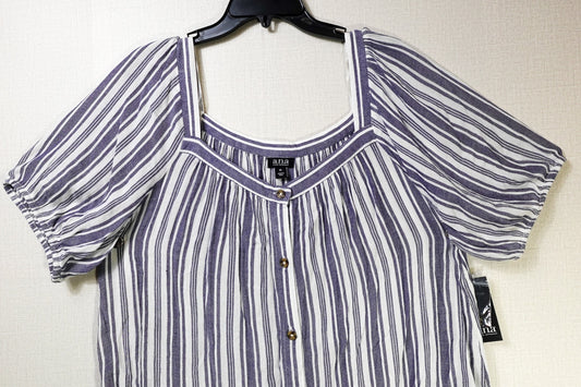 a.n.a, Short Sleeved Top, XL, Grey