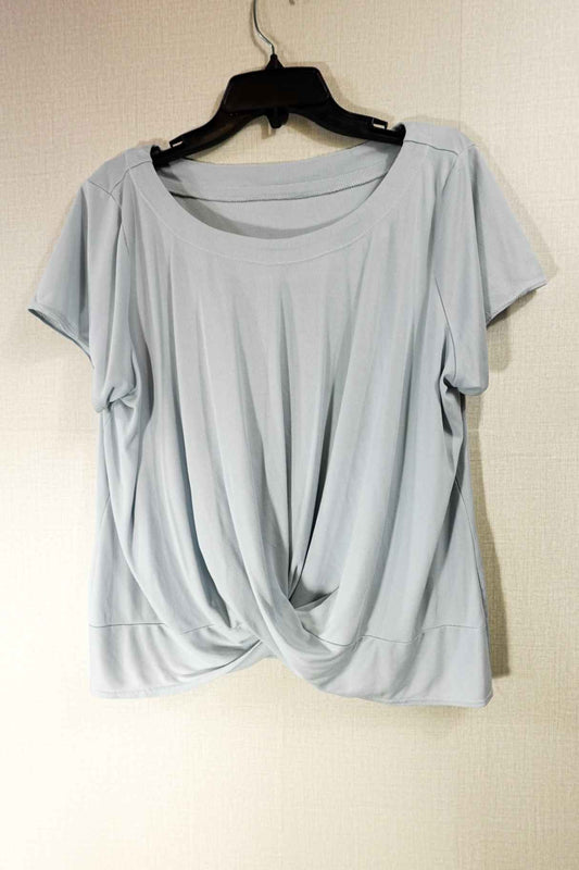 Handmade, Handmade Short Sleeve Top, XL Light Grey