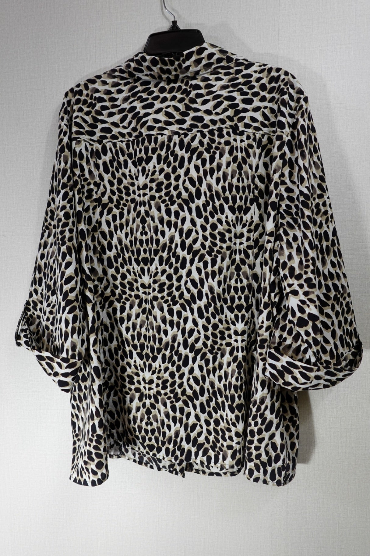 Maggie Barnes, 3/4 Sleeve Top, 3X 26/28W, Polyester, Spandex