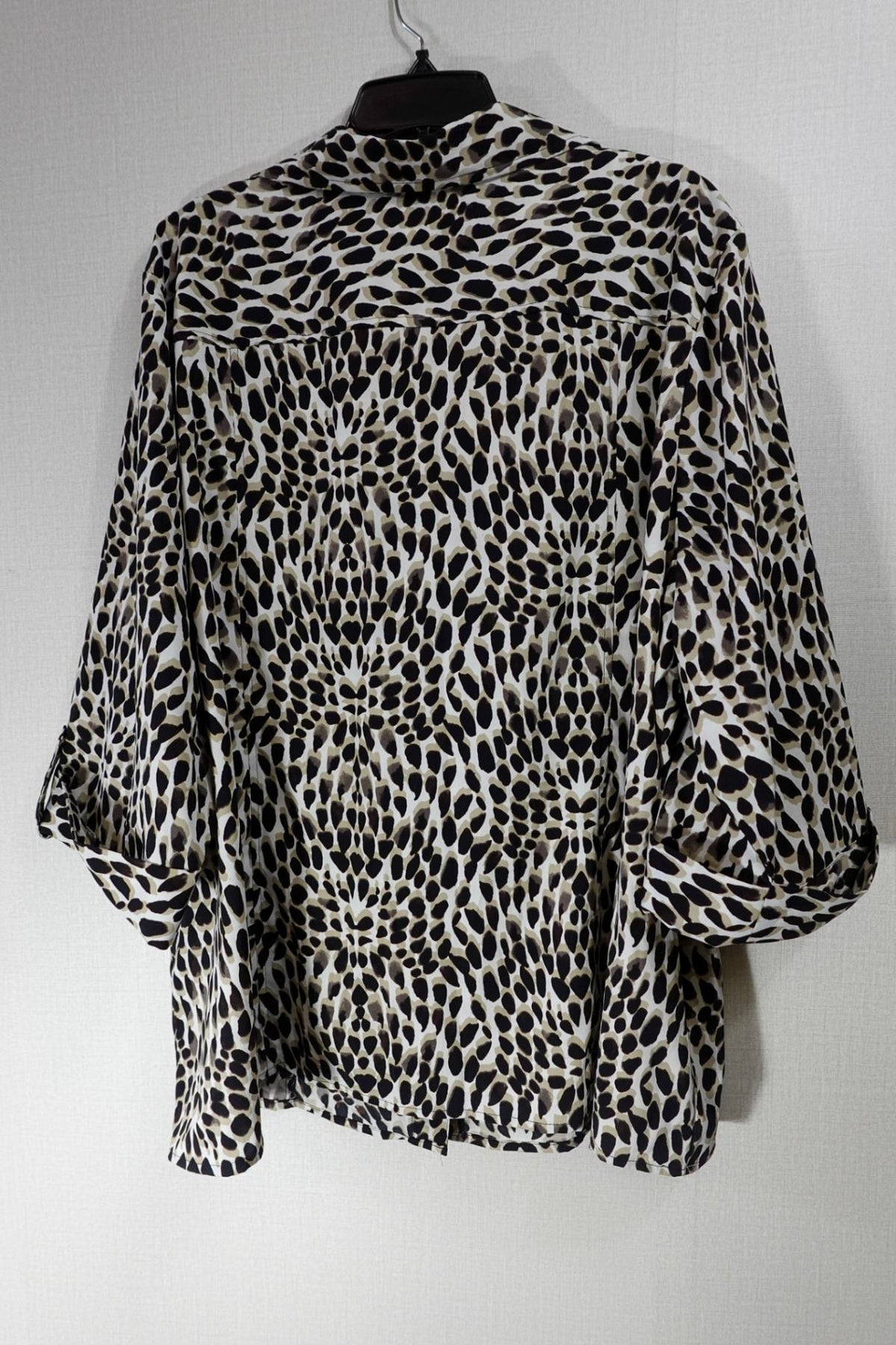 Maggie Barnes, 3/4 Sleeve Top, 3X 26/28W, Polyester, Spandex