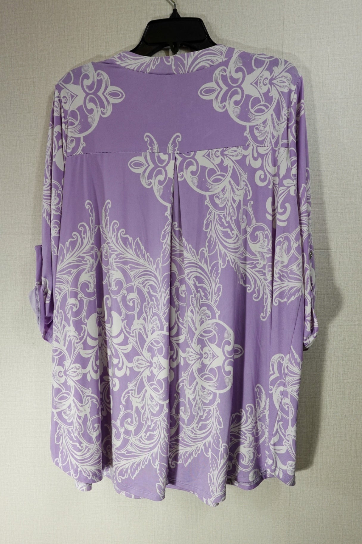 (No Label), 3/4 SLEEVE TOP, 2X, Polyester, Spandex