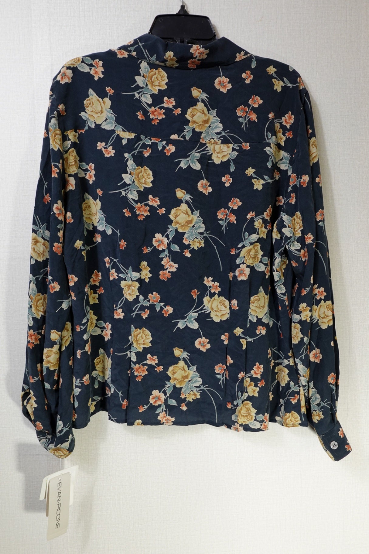 Evan-Picone, New Vintage Long Sleeve blouse, 14, Silk