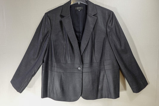Jones New York, Blazer, 24W, Polyester, Rayon, Spandex, Acetate
