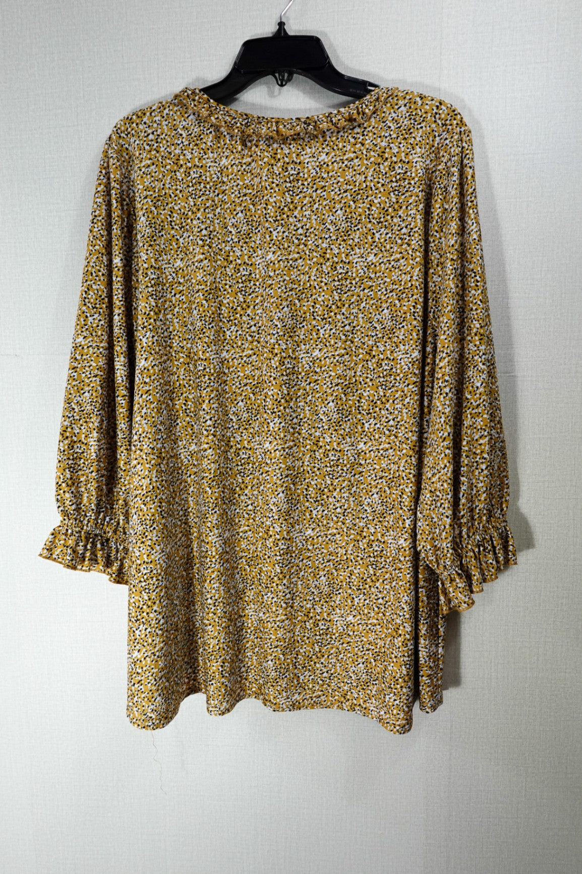 Melloday, Long Sleeves Top, 3X, Polyester, Spandex
