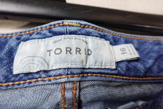 Torrid, Jeans Straight, 16, Cotton blend