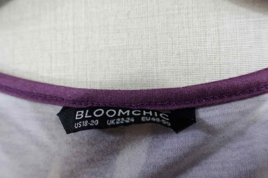 BloomChic, Short Sleeve Top, 18/20, Polyester, Spandex