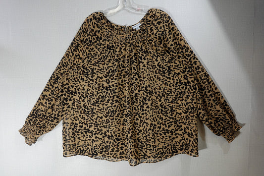 Ava & Viv, Long Sleeves Top, 3X, Polyester
