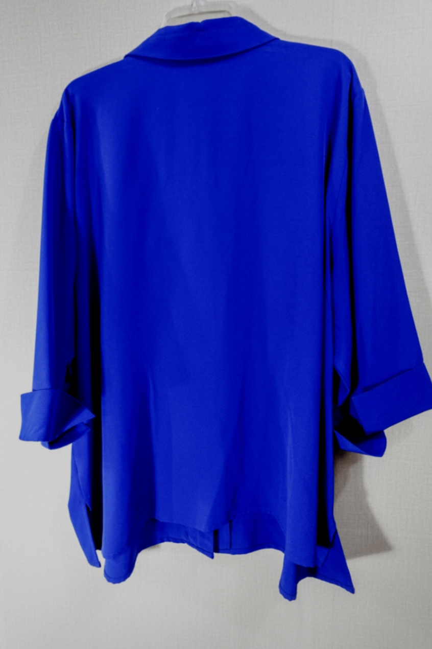 Maggie Barnes, New Short Sleeved Top, 3X, polyester/spandex