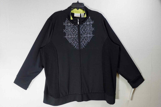 Alfred Dunner, New Sweatshirt, 24W, Polyester, Rayon, Spandex