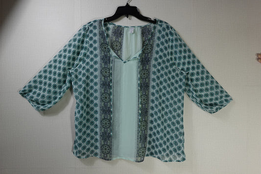 Old Navy, 3/4 sleeve Top, XL , Polyester