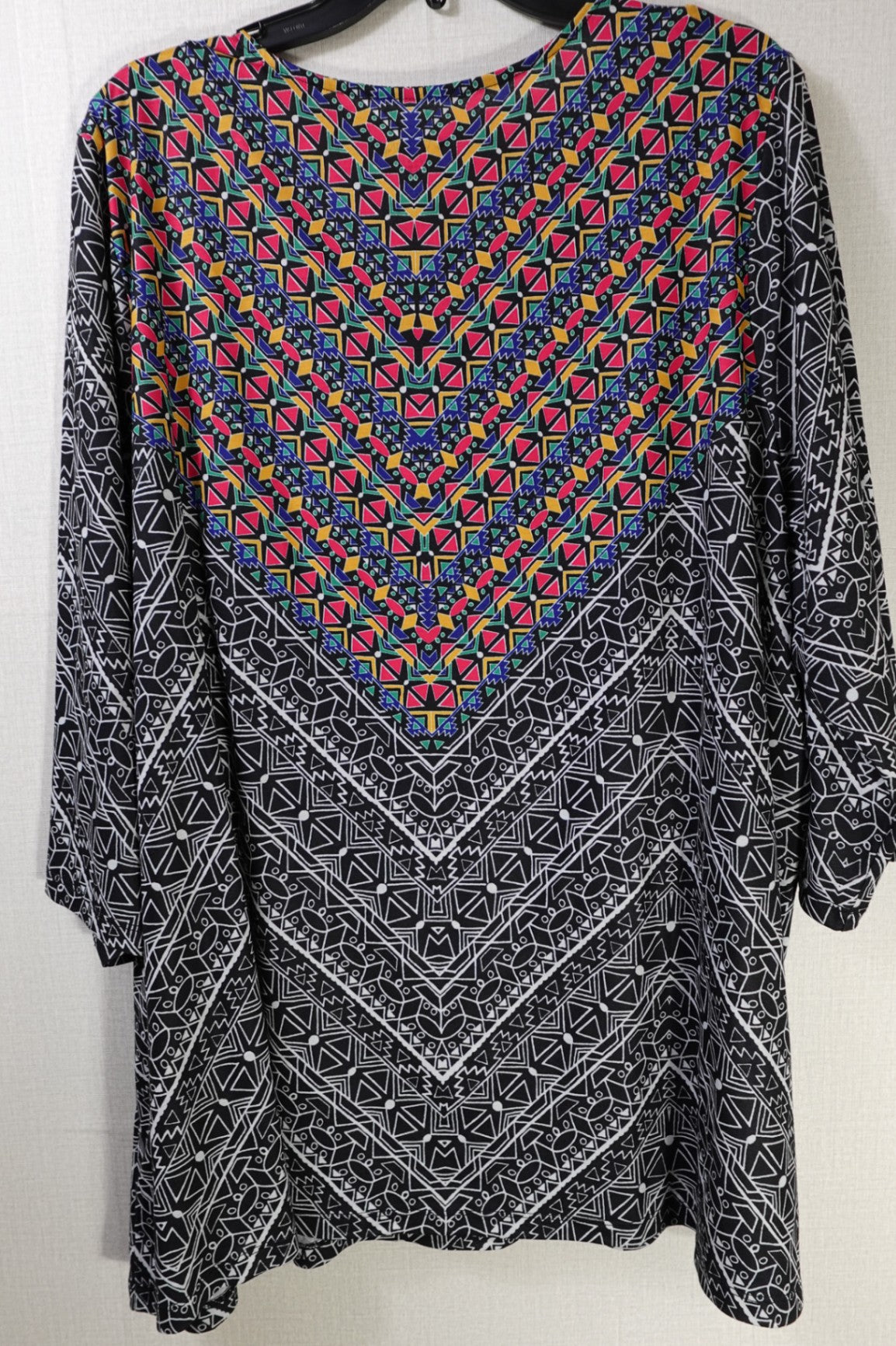 Catherines, 3/4 SLEEVE TOP, 22/24W, Polyester, Spandex