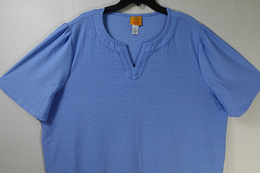 Ruby Rd., New Long Sleeves Top, 3X, Polyester blend