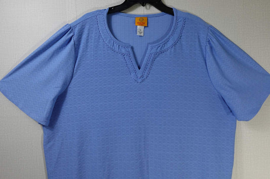 Ruby Rd., New Long Sleeves Top, 3X, Polyester blend